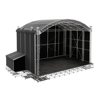 Estructura de Techo Arqueada para Escenarios, Estructura de Aluminio Eurotruss, Estructura Cuadrada de Aleación de Aluminio, Toldo Portátil de Instalación Rápida para Conciertos Musicales