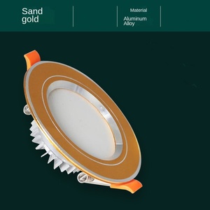 Downlight LED ultrafino montado en la oscuridad integrado decoración del hogar Living 3w5w7w12w18w Downlight de atenuación de tres colores - Product Image 4