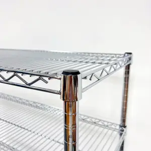 Certificato NSF sicuro realizzato in modo professionale scaffalature metalliche per ristoranti con rivestimento in polvere di zinco cromato