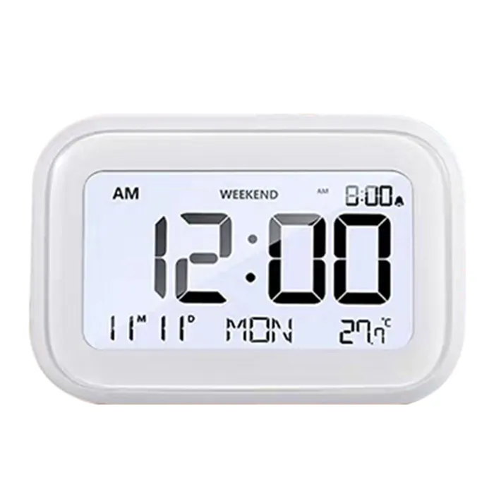 Relógio analógico digital promocional, mini temporizador funciona a bateria led barato natal relógio de contagem regressiva criativo branco