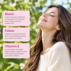 Película Oral de Belleza OEM ODM con Biotina y Vitamina E, Nutre el Cabello, Uñas y Piel, Suplemento Antioxidante Natural en Tiras Orales - Product Image 3