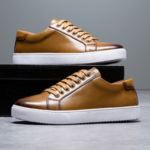 Chaussures décontractées d'été pour hommes en cuir véritable - légères, respirantes, antidérapantes, service OEM disponible - Product Image 2