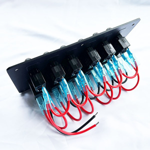 Top-Quality 6 Gang pannello interruttore marino 12V 24V impermeabile con indicatore LED & protezione di sovraccarico per imbarcazioni Marine UTV Truck - Product Image 2