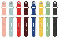 Bracelet de montre en silicone de couleur unie classique pour Apple Watch Series 12 11 10 9 8 SE Ultra4 45/46/49 mm, bracelet de sport