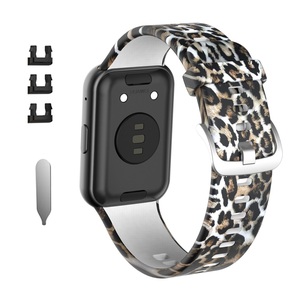 <span class=keywords><strong>Bracelet</strong></span> de <span class=keywords><strong>montre</strong></span> intelligent, accessoire de remplacement avec outil pour <span class=keywords><strong>montre</strong></span> Huawei Fit TIA-B09/TIA-B19, <span class=keywords><strong>bracelet</strong></span> en silicone imprimé - Product Image 4