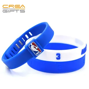 2023 Hot Sale New Design Wrist Band Promotional High Quality PVC Adjustable Gym Wristband Basketball Bracelets For Sports