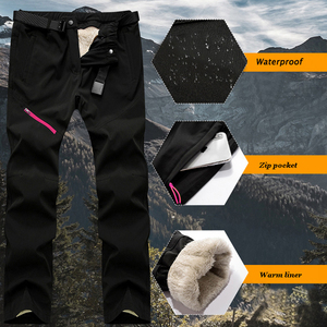 Pantalones de esquí a prueba de viento para hombre y <span class=keywords><strong>mujer</strong></span>, <span class=keywords><strong>pantalón</strong></span> de lana para nieve, resistente al agua, gruesos y cálidos, para senderismo y senderismo - Product Image 5