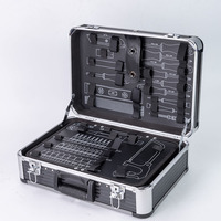 Caja de Herramientas de Aleación de Aluminio, Multifuncional, Resistente a Impactos y Presión, Organizador de Herramientas Profesional