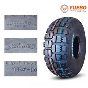 Neumático <span class=keywords><strong>de</strong></span> <span class=keywords><strong>Goma</strong></span> Sin Cámara YUEBO 304A Nuevo 3.50-4 4.10-4 <span class=keywords><strong>para</strong></span> Reemplazo/Reparación <span class=keywords><strong>de</strong></span> Scooter <span class=keywords><strong>de</strong></span> Movilidad, Cortacésped, <span class=keywords><strong>Carretilla</strong></span> Manual, Reforzado - Product Image 2