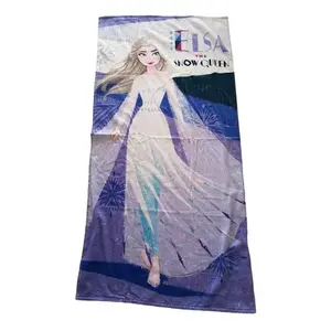 Toalla Infantil Frozen 100% Algodón 74x147 Cm Diseño Estampado de Dibujos Animados Para Habitación Infantil - Product Image 1