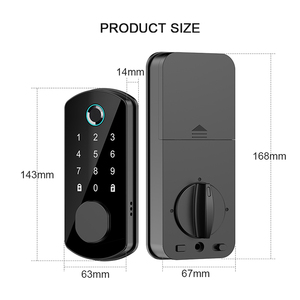 Kunci pintu elektronik rumah pintar, kunci pintu Digital Wifi Tuya sidik jari, kunci pintar 2025 - Product Image 5