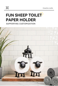Sáng Tạo Bền Abs Cừu Có Hình Dạng Mô Chủ Giấy Vệ Sinh Cuộn Lưu Trữ Giá Cho Nhà Hiện Đại Phòng Tắm Trang Trí Nội Thất - Product Image 6