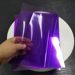 Lámina de PVC Morada Tamaño A4, Grosor de 1mm, Transparente, para Encuadernación y Cubiertas - Product Image 1