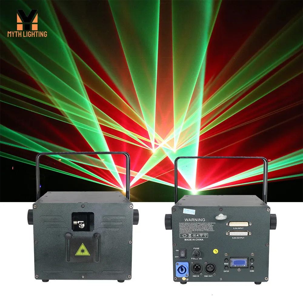 4W F8 Dj Setup Laser Licht Decoratie Animatie Dmx512 Discolampen 3 In 1 Rgb Club Nacht Bar Ilda Straal Lamp