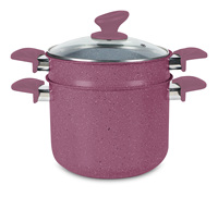 Ensemble de marmites à couscous en aluminium à vapeur en marbre à induction de nouilles antiadhésives
