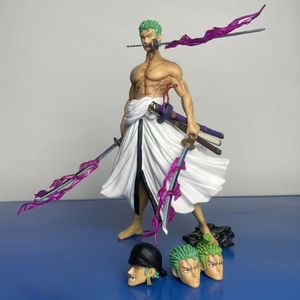 Livraison rapide ceux reconstitués quatre têtes <span class=keywords><strong>Zoro</strong></span> fantôme dos <span class=keywords><strong>Figurine</strong></span> trois couteau Anime accessoires figurines d'action jouet à collectionner - Product Image 3