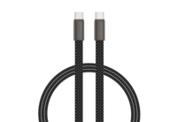 Câble USB-C tressé en nylon, nouveau design, 1 m, Type-C vers Type-C, charge rapide PD 240 W, compatible iPhone 15, ordinateur, lecteur de codes-barres