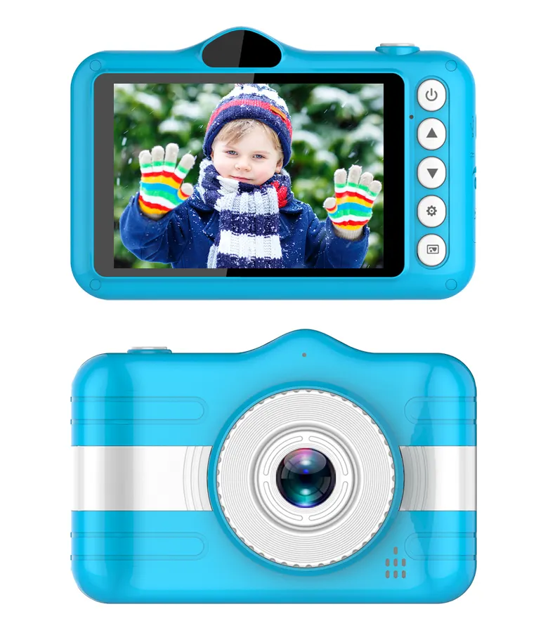 Children Rechargeable HD Mini Digital Camera 2.0 inch Cartoon Cute Kids outdoor waterproof Photography Toys camera