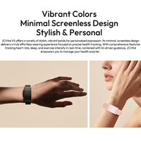 Pulseras Inteligentes JCVital V5 OEM ODM, Pulsera Inteligente sin Pantalla, Monitor de Ritmo Cardíaco Automático, Salud Femenina, ISO9001