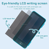 Tablette d'écriture LCD YA XIN avec étui, tableau de dessin électronique, organisateur de papeterie avec effacement à un clic pour enfants