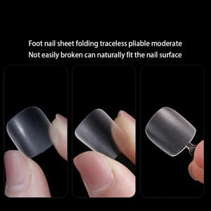 Pointes d'<span class=keywords><strong>ongles</strong></span> souples à couverture complète de couleur blanche/claire OEM & ODM Vente en gros en vrac BeiEn Press On Gel-X Box Pack Nail Salon Fast Extensions - Product Image 6