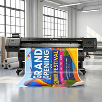 Imprimante grand format ECO Solvent Jetpal 2,5 m, idéale avec tête d'impression XP600/i3200, pour la publicité intérieure ou extérieure.