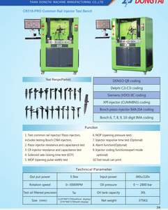 CR318-PRO Máquina de Prueba de Inyectores Common Rail de Alta Tecnología IP66 220V/380V Codificación HEUI EUI EUP Repuestos y Reparación Automotriz - Product Image 3