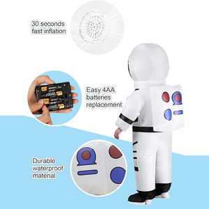 Cadeau de Noël unique pour adultes, costume d'astronaute gonflable, tenue de cosplay amusante, combinaison spatiale gonflable - Product Image 4