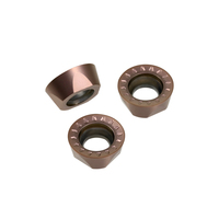 Plaquettes de fraisage rondes en carbure R4 R5 R6 RPMW RCGT RDMT RPMT RDMW RCMT RCKT revêtues PVD, marque OEM ACME, HRC45 pour outil de tournage de filetage
