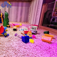 Peralatan Bermain Dalam Ruangan Kustom Domerry, Soft Play dengan Kolam Pasir Motif Kayu Asli, Mainan Anak
