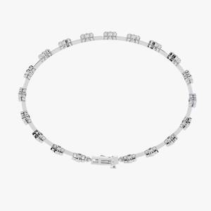 14K Yellow <b>Rose</b> White Gold Lab-Grown Moissanite Bracelet Diamond - Product Image 2