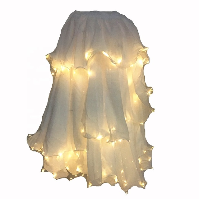 Bestdance Belly Dance LED Skirts Belly Dance Club Cosplay Show Light up wings LED Dress Costume Music Festival