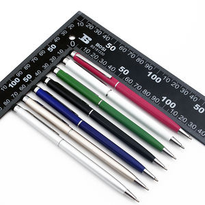 Bolígrafo Metálico Giratorio Económico, Delgado, con Logotipo, Bolígrafo de Punta Redonda - Product Image 6