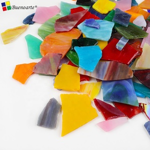 1kg Preise Mixed Color Broken Glasmalereien, dekorative Glasmosaik fliesen für Mosaike Diy Hobbys und Kunst handwerk - Product Image 3