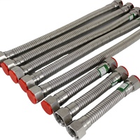 Tuyau d'eau flexible tressé en acier inoxydable SUS304/321/316L de conception moderne LKESS LKE00682 pour usage hôtelier avec garantie d'un an