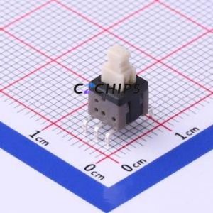 K8-5855D-L1 Push Button Switch Through hole Component (THT) Switch Self-Locking Square Plunger Through Hole 100mA - Product Image 1
