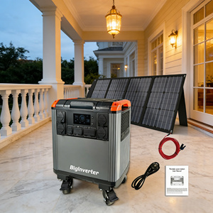 Centrale électrique portable 4KW 4KWH BIGINVERTER pour camping, villas, jardins, aventures en camping, alimentation de secours pour appareils domestiques et charge par panneaux solaires - Product Image 1