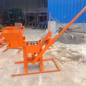 1-40 arcilla de fabricación de ladrillo de la máquina de prensa de mano comprimido suelo tierra máquina de fabricación de bloques de ladrillo