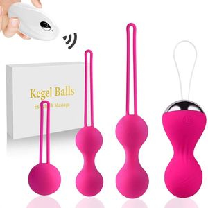 防水ウェアラブル振動マッサージ器クリトリス刺激パンティーバイブレーター女性用オナニーケーゲルボールGスポット10個 - Product Image 1