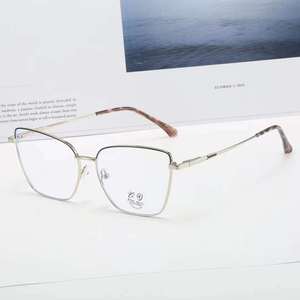 8006 kustom cahaya biru memblokir pegas engsel fleksibel berengsel bingkai kacamata optik - Product Image 2