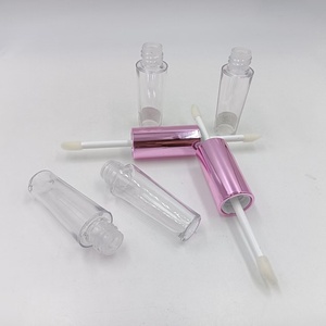 Tube d'huile à lèvres PETG double embout transparent vide avec bouchon en aluminium de 6,5 ml sur chaque côté pour emballage de rouge à lèvres liquide - Product Image 4