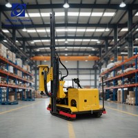 Pileur hydraulique intelligent de type chenillé avec moteur Yanmar, engrenage haute efficacité pour centrales solaires, pileurs de poteaux pour le désert
