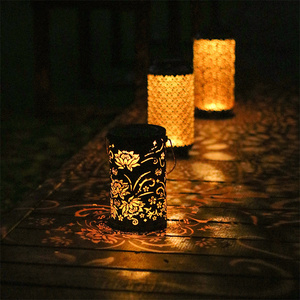 Autres bougeoirs lanternes et bocaux à bougies Led Lanternes solaires Lampes de jardin Lanternes murales d'extérieur - Product Image 2