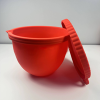 Revêtements de bol en silicone JR pour batteur KitchenAid 5QT - Accessoires pour batteur - Couvercles de bol avec couvercles pour batteurs sur socle à tête inclinable