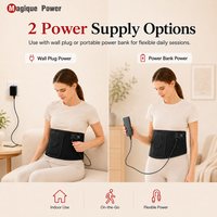 Tapis de luminothérapie infrarouge Magique Power zéro EMF 660nm 850nm, couverture de yoga à lumière rouge, alimenté par batterie