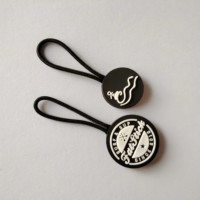 BL0106-Extracteurs de fermeture éclair en caoutchouc Pvc avec logo de mode personnalisé Accessoires en métal Curseurs de fermeture éclair en nylon pour boîtes d'emballage pour petites entreprises