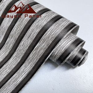 Wayon Zuverlässige PVC-Streifen-Tapete Anti-Schimmel Feuchtigkeitsbeständig Dunkle Streifen Keller-Wandverkleidung - Product Image 4
