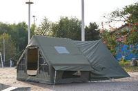 Tente de camping gonflable portable grande et résistante au vent, 8+8, une chambre, un salon, en coton, tissu Oxford enduit de PVC 3000 mm