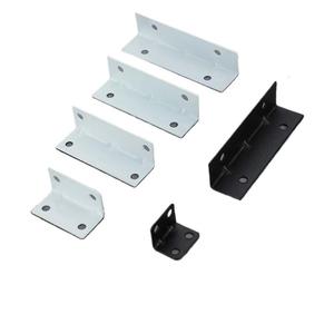Soporte de Ángulo Recto para Estantes, Forma de L y T, Acero Laminado en Frío, Negro y Blanco, Conector de Herrajes para Muebles Duradero - Product Image 1