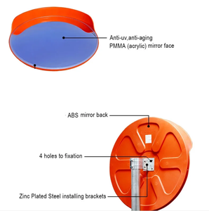 Зеркало дорожное выпуклое для помещений, 60 см, 80 см, 100 см, с высокой видимостью и широким углом обзора - Product Image 5